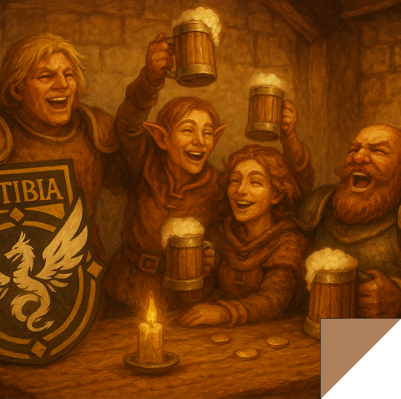 artibia-fansite-mmorpg-tibia-global-ustebra-brasao-aventureiros-comemorando